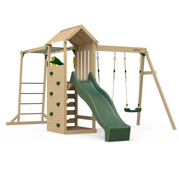 Plum Lookout Tower with Monkey Bars and Swings