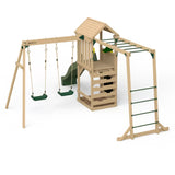 Plum Lookout Tower with Monkey Bars and Swings