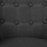 Fabric Accent Arm Chair - Black