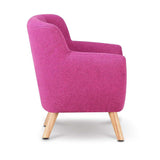 Fabric Accent Arm Chair - Pink