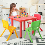 5 Piece Study Table and Chair Set - Red