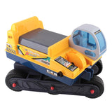 Excavator Digger with Helmet Pretend Play Ride On - Yellow