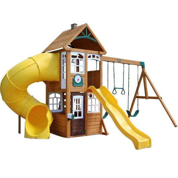 Kidkraft Castlewood Double Slide Play Centre – Swing and Play