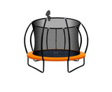 10ft Orange Trampoline with Enclosure & Basketball Hoop