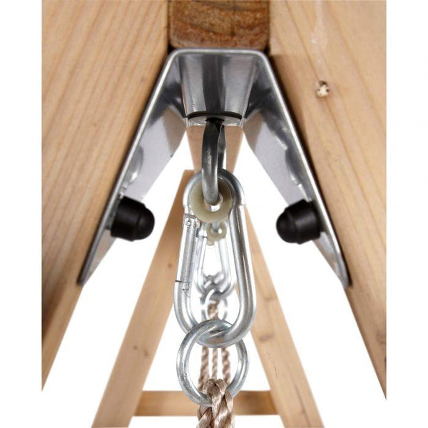 Plum Tamarin Wooden Swing Set Swing and Play