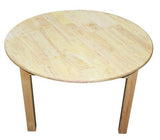Qtoys Rubber Wood Round Table & Standard Chairs - Large