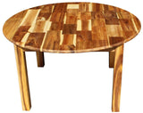 Qtoys Acacia Round Table & Standard Chairs - Medium