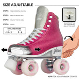Crazy Skates Glam - Pink (Size Adjustable Medium 3-6)