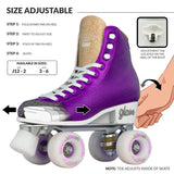 Crazy Skates Glam - Purple (Size Adjustable Small j12-2)