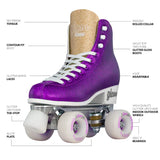 Crazy Skates Glam - Purple (Size Adjustable Small j12-2)