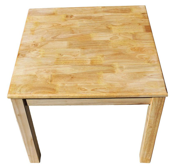 Qtoys Rubber Wood Square Table
