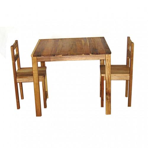 Qtoys Hardwood Table with 2 Standard Chairs