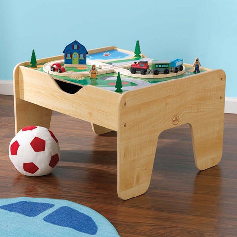 KidKraft 2-In-1 Activity Table With Board - Natural