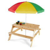 Plum Picnic Table With Umbrella