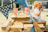 Plum Picnic Table With Umbrella