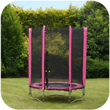 Plum 4.5ft Junior Trampoline & Enclosure - Pink - Swing and Play - 2
