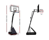 Everfit Portable Pro Basketball Hoop - Height Adjustable 3.05M