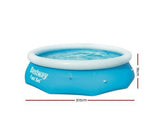 Bestway Fast Set Family Swimming Pool With Filter Pump - 305x76cm