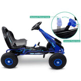 Shock Absorbing Pedal Powered Go Kart - Blue