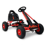 Shock Absorbing Pedal Powered Go Kart - Red