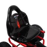 Shock Absorbing Pedal Powered Go Kart - Red