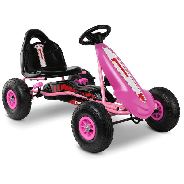 Pedal Powered Go Kart Ride On - Pink