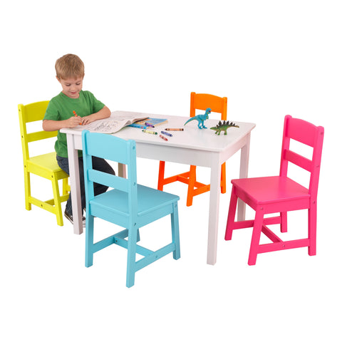 Kidkraft highlighter table 2025 and 4 chair set