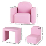 Convertible Armchair/Table - Pink