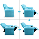 Lazy Boy Reclining Arm Chair - Blue