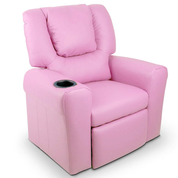 Lazy Boy Reclining Arm Chair - Pink
