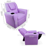 Lazy Boy Reclining Arm Chair - Purple