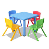 5 Piece Study Table and Chair Set - Blue