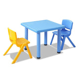 5 Piece Study Table and Chair Set - Blue