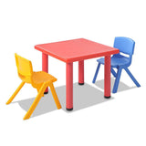 5 Piece Study Table and Chair Set - Red