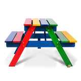 Rainbow Wooden Picnic Bench Set