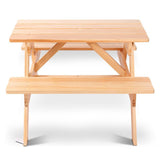 Wooden Picnic Bench Set
