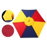 Rainbow Wooden Picnic Table Set with Umbrella