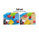 Keezi Kids Beach Sand and Water Toys Outdoor Table Pirate Ship Childrens Sandpit