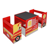 Wooden Fire Truck Table & Chair Set