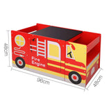 Wooden Fire Truck Table & Chair Set