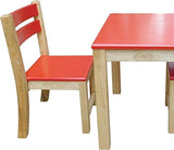 Qtoys Red Top Timber Table & Chairs