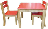 Qtoys Red Top Timber Table & Chairs