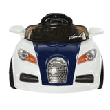 Bugatti Style Sports Ride on Car - Blue & White