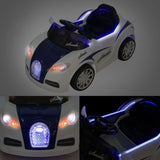 Bugatti Style Sports Ride on Car - Blue & White