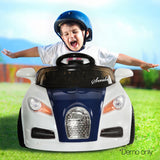 Bugatti Style Sports Ride on Car - Blue & White