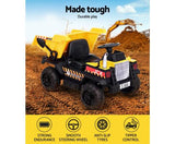 Rigo Kids Ride On Car Dumptruck 12V Electric Bulldozer Toys Cars Battery Yellow