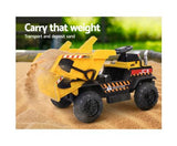 Rigo Kids Ride On Car Dumptruck 12V Electric Bulldozer Toys Cars Battery Yellow