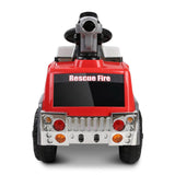 Fire Truck Electric Ride On Car - Red & Grey