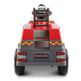 Fire Truck Electric Ride On Car - Red & Grey