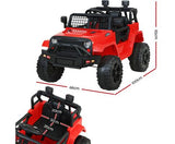 Rigo Kids Ride On Car Electric 12V Car Toys Jeep Battery Remote Control Red